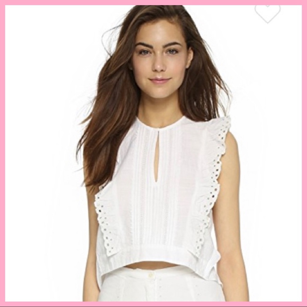 ST. ROCHE | Victoria Organic Cotton Eyelet Top